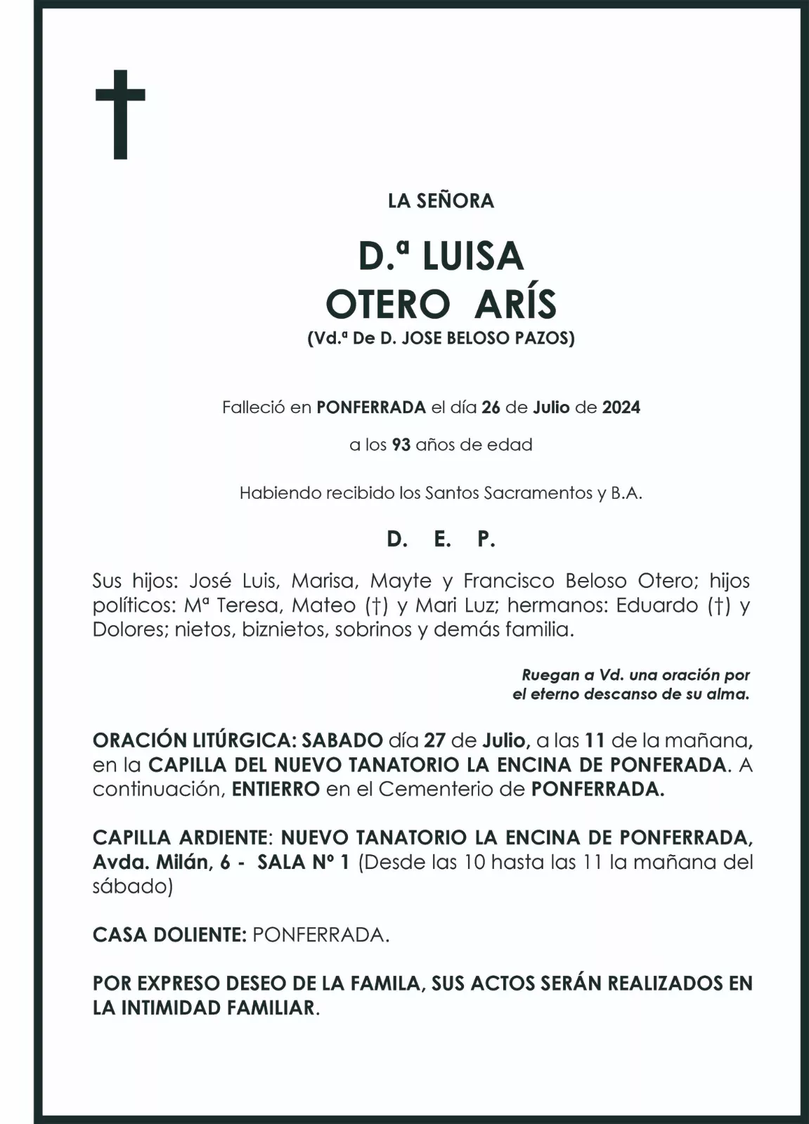 LUISA OTERO ARIS