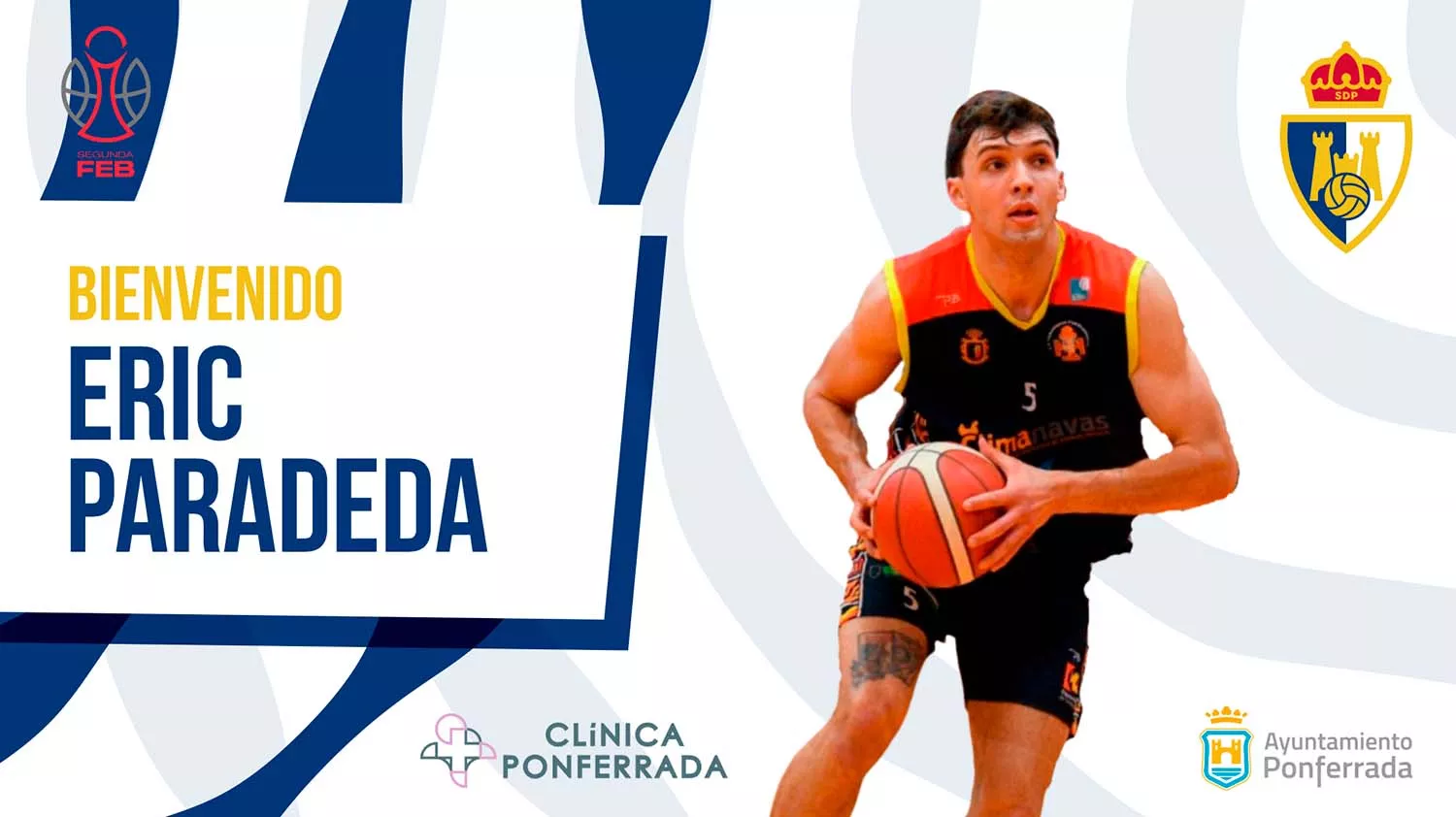 El Baloncesto Clínica Ponferrada anuncia el fichaje de Eric Paradeda