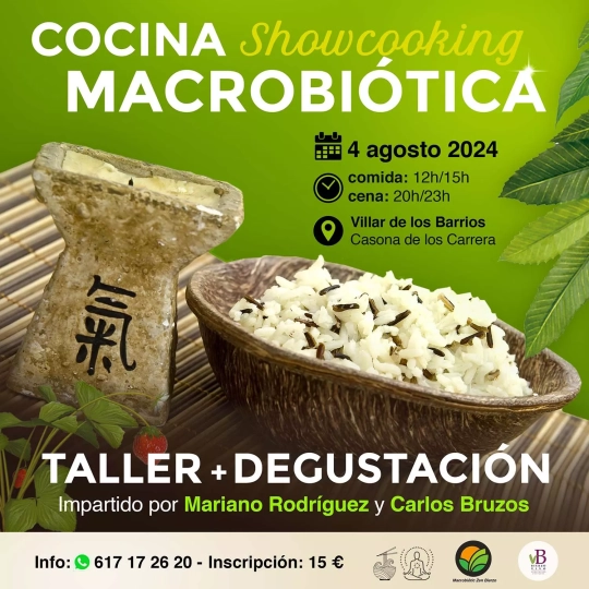 Taller y degustación sobre Cocina Macrobiótica en el soto de Villar de los Barrios.