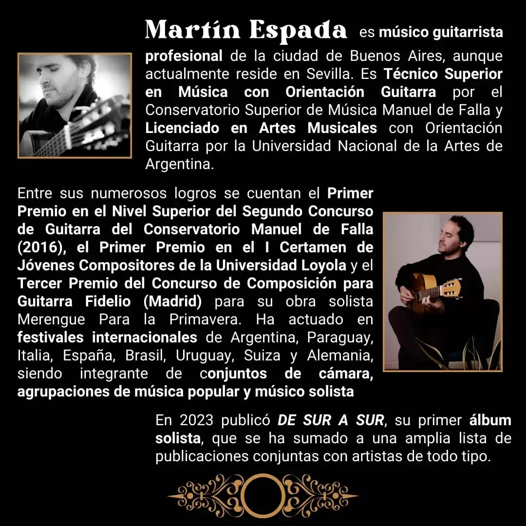 El guitarrista Martín Espada