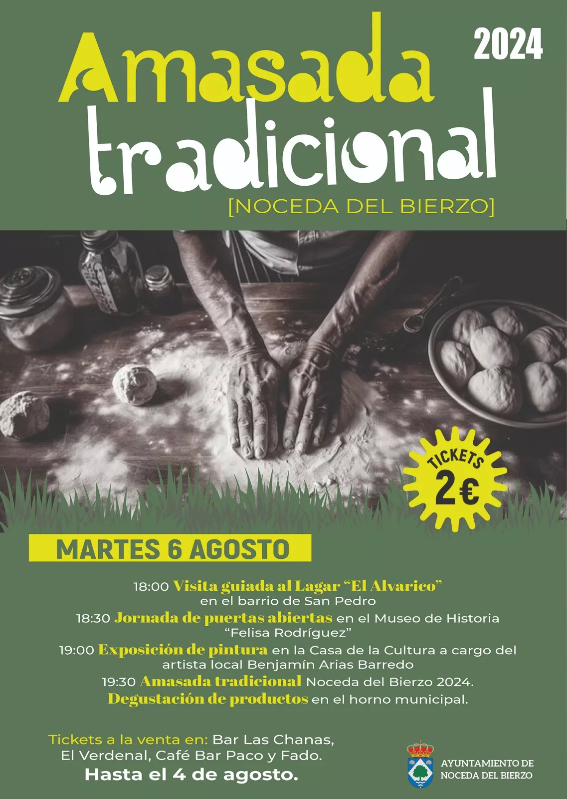 Cartel amasada tradicional