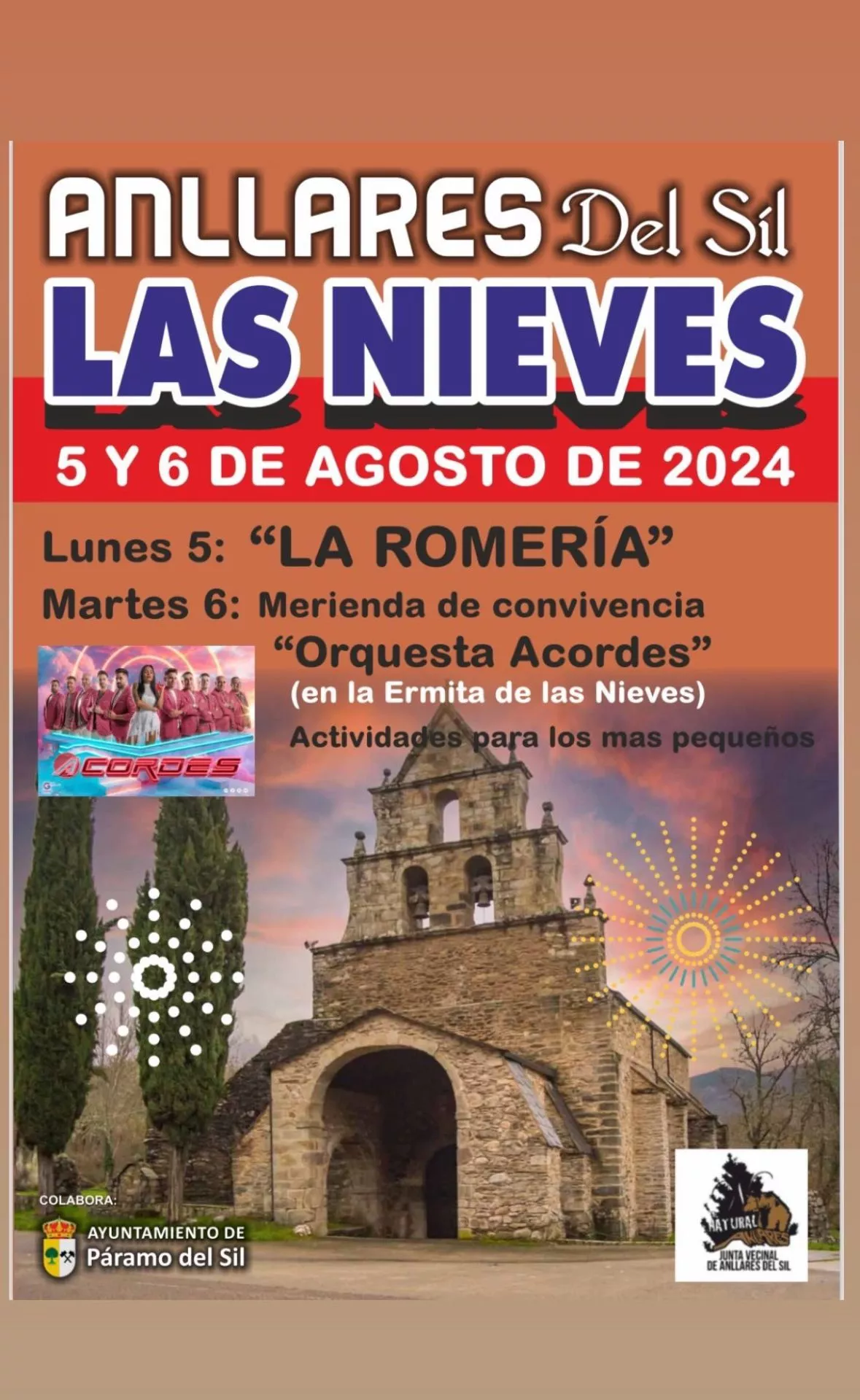 Cartel de las fiestas de Anllares del Sil 