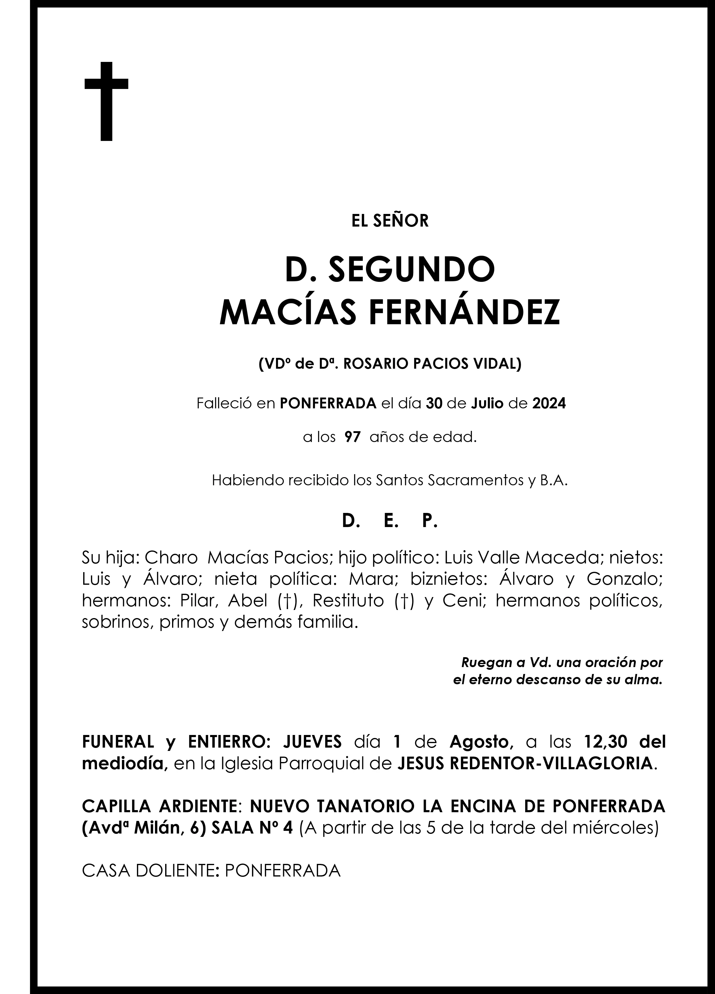 SEGUNDO MACIAS FERNANDEZ