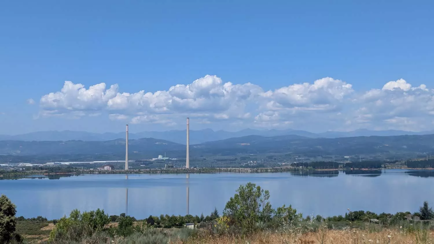 El pantano de Bárcena a 1 de agosto 