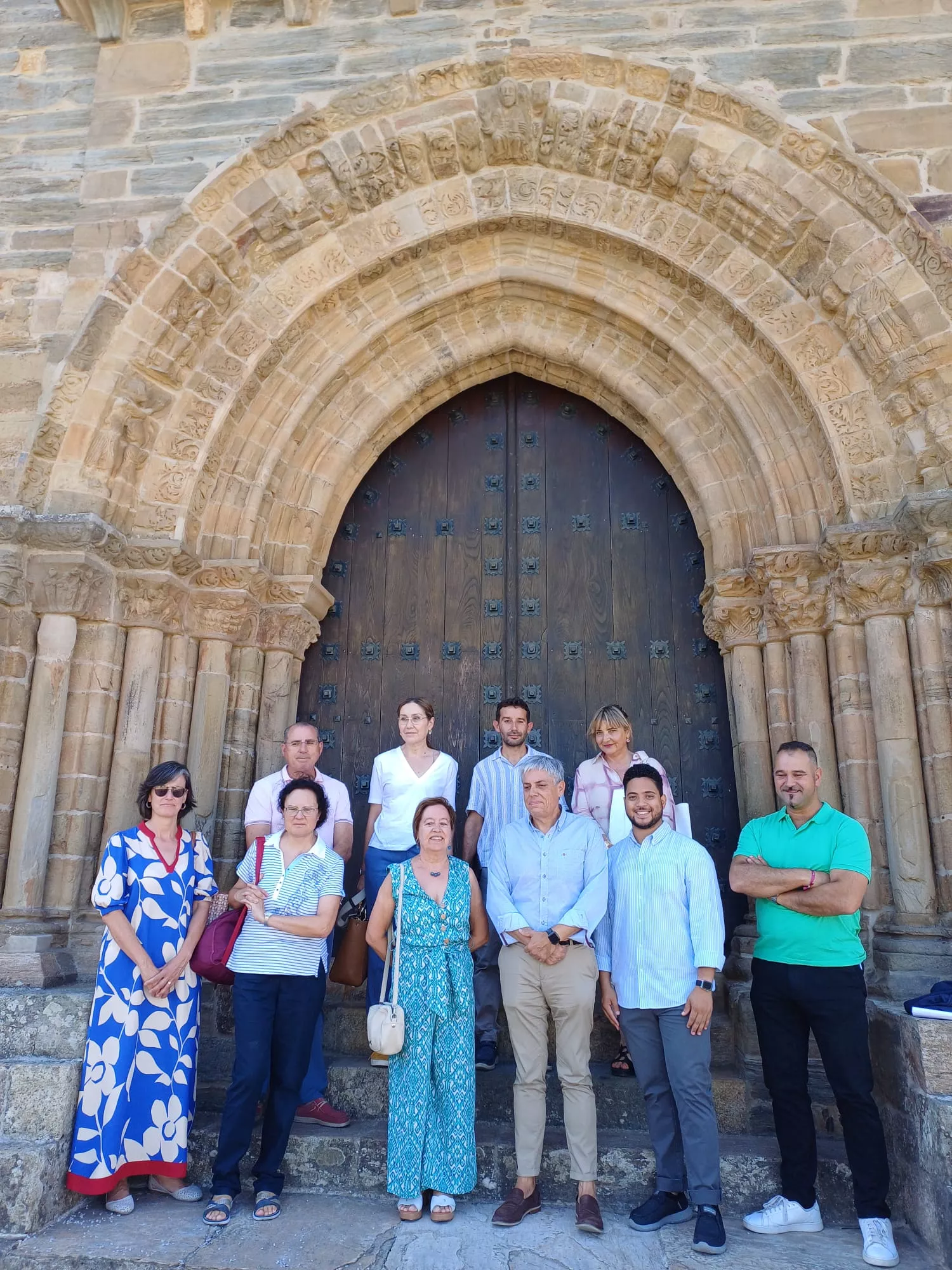 La Comisión Patrimonio en la Iglesia de Santiago de Villafranca