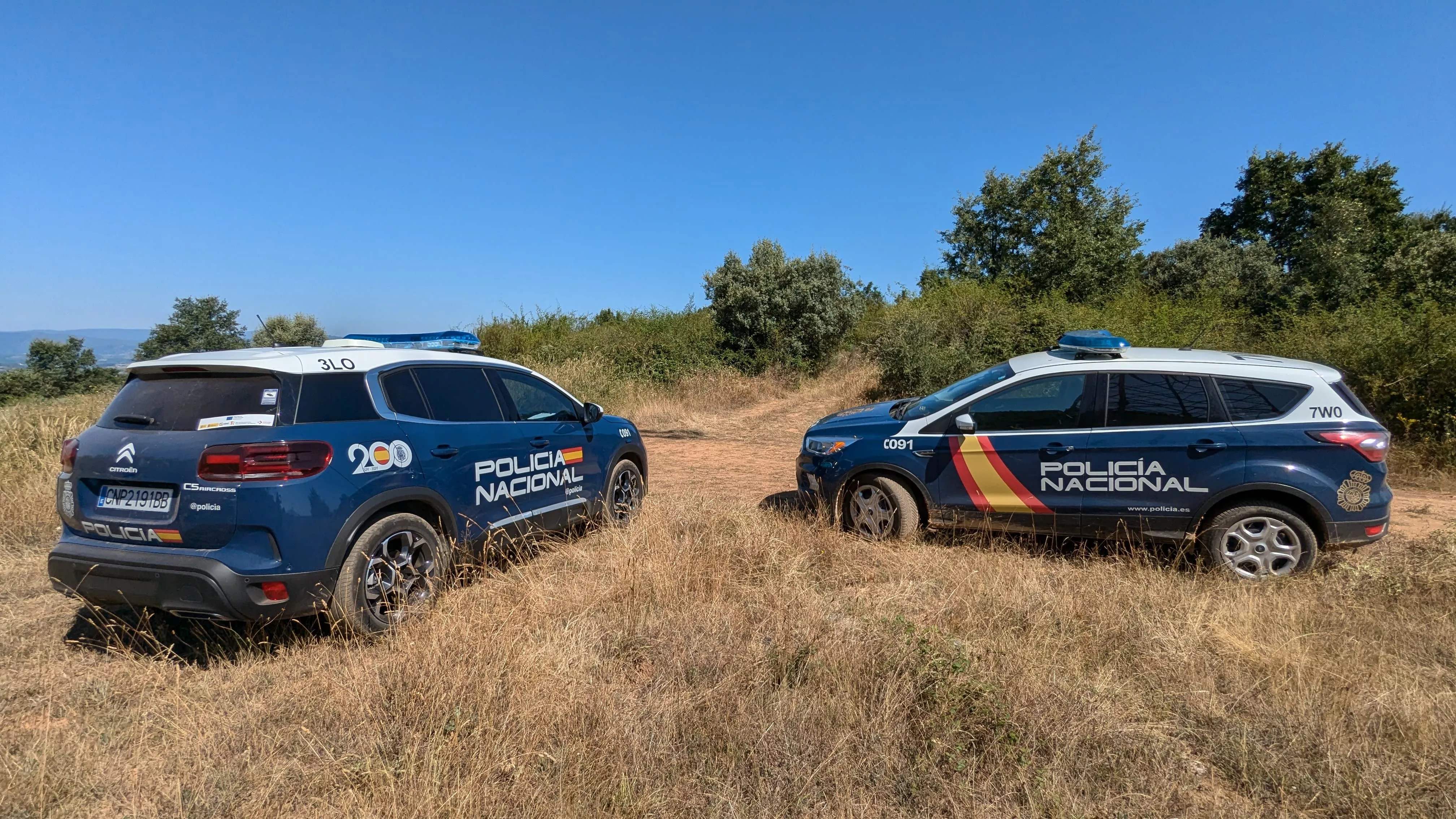 Imagen de la Policía Nacional este lunes en el lugar donde fue encontrado el cuerpo sin vida de Alejandro