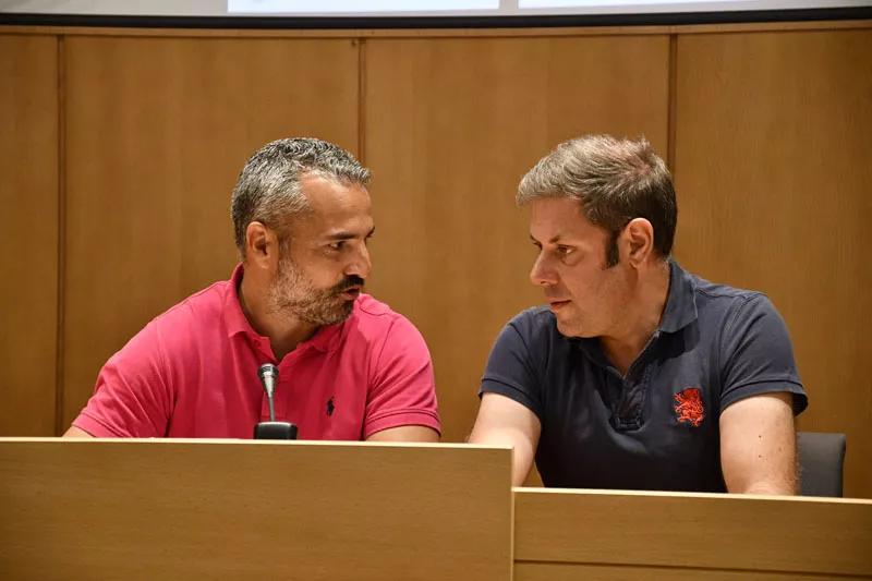 David Pacios e Iván Alonso en la presentación del mercado de verano