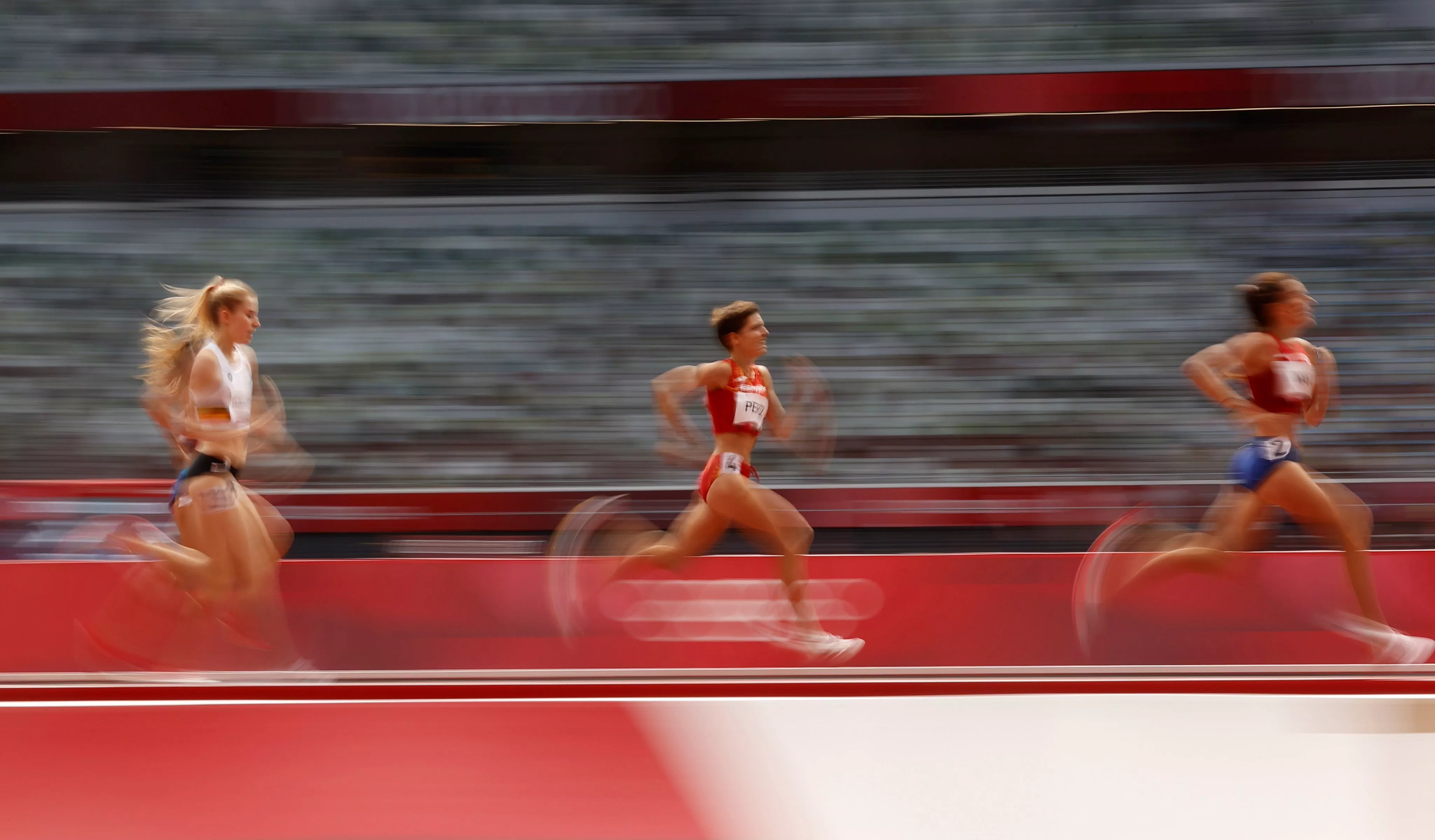  La atleta soriana Marta Pérez durante una carrera en 2021