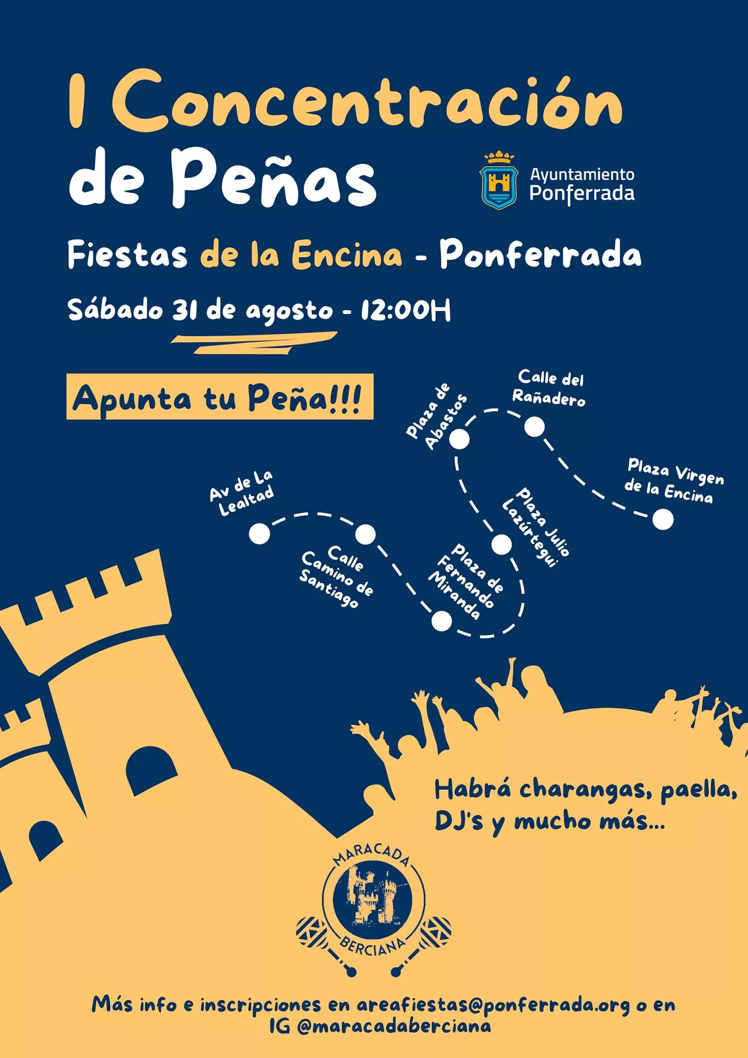 Cartel de la I Concentración de Peñas