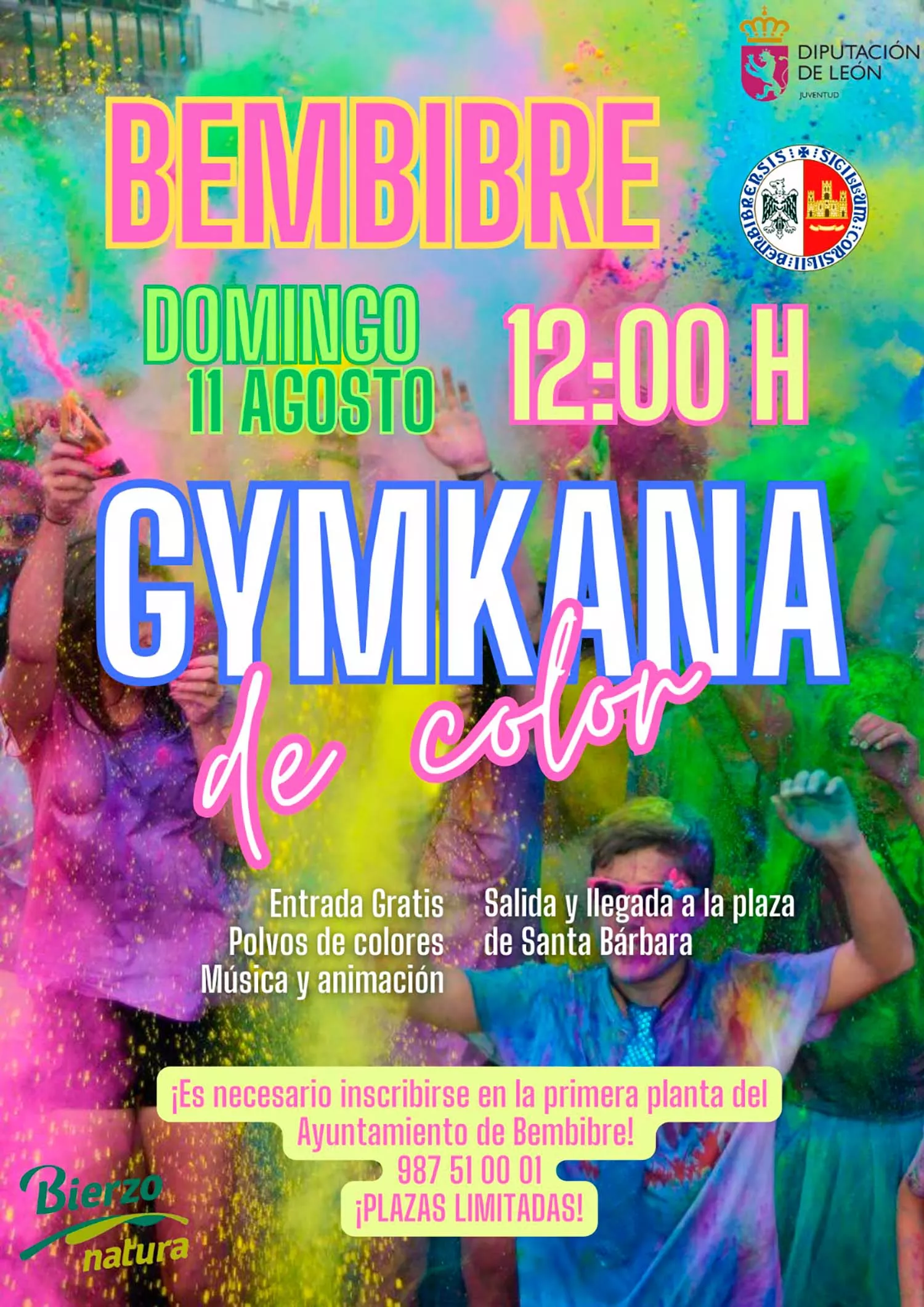 Gincana de color semana de la juventud de Bembibre