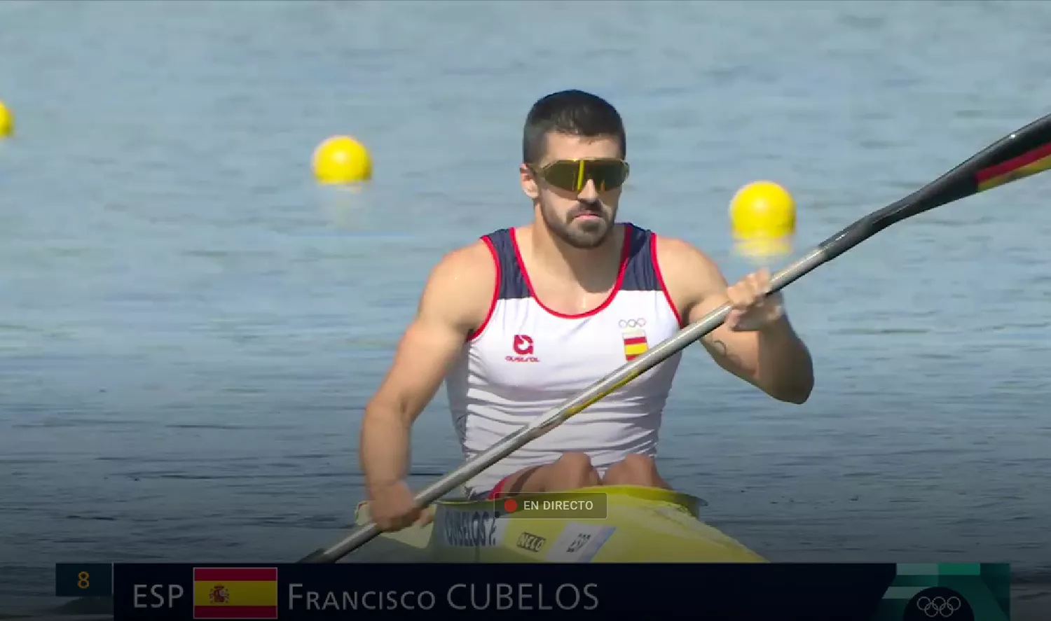 El piragüista de familia berciana Paco Cubelos, fuera de la lucha por las medallas en los Juegos Olímpicos en K1 1.000 metros