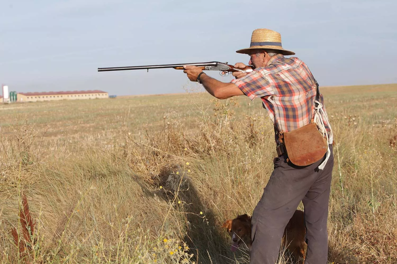 Cazadores en Zamora durante la media veda en Castilla y León