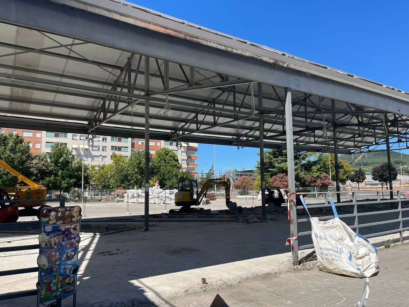 Avanzan las obras de la estación de autobuses de Ponferrada