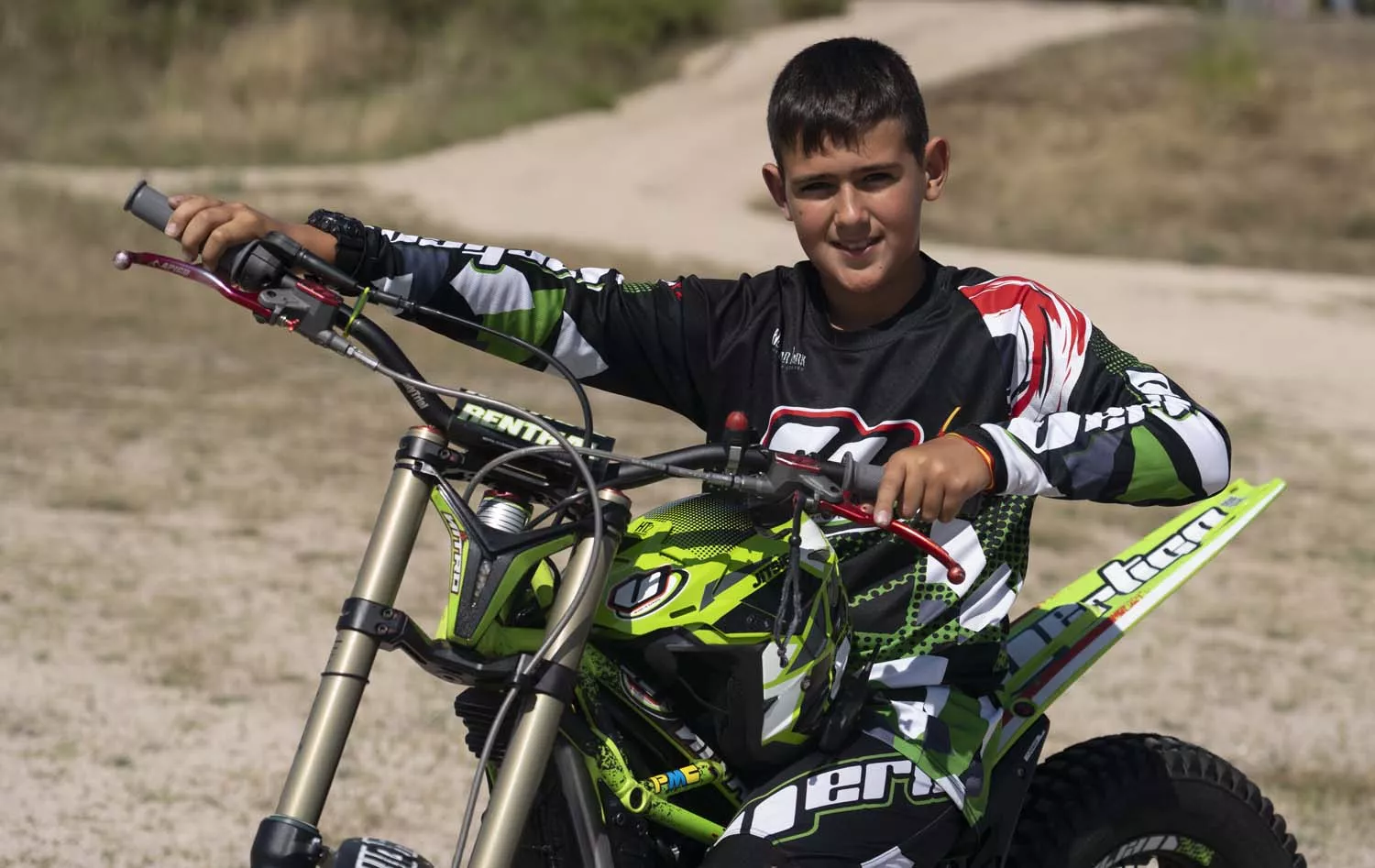 Jorge Fernández, piloto de trial del moto Club Bierzo 