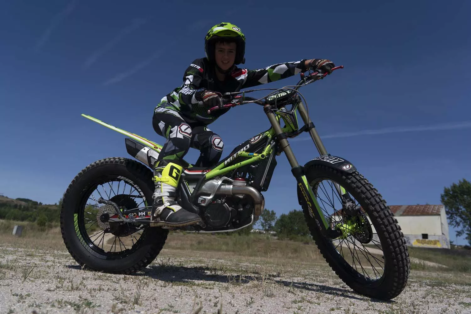 Jorge Fernández, piloto de trial del moto Club Bierzo 