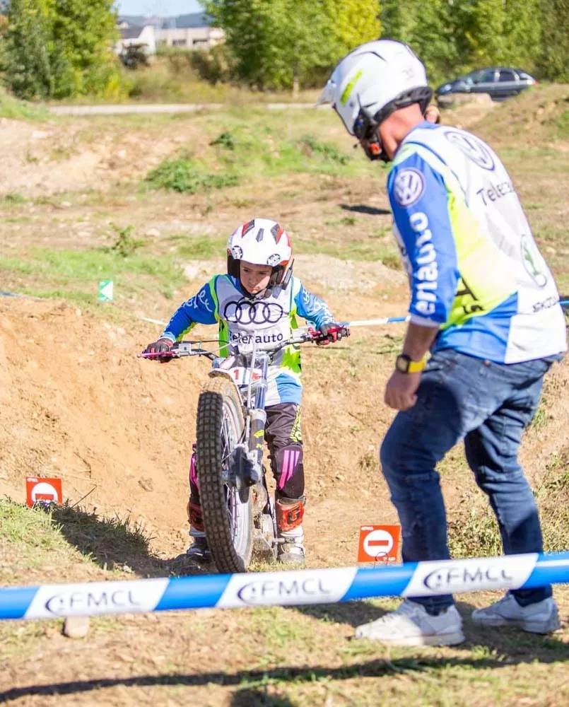 Jorge Fernández, piloto de trial del moto Club Bierzo 