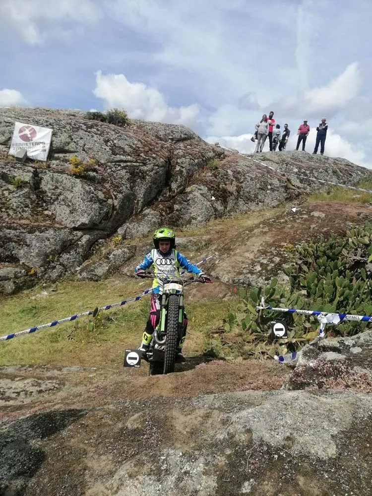 Jorge Fernández, piloto de trial del moto Club Bierzo 