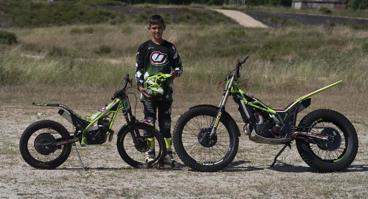 Jorge Fernández, piloto de trial del moto Club Bierzo 