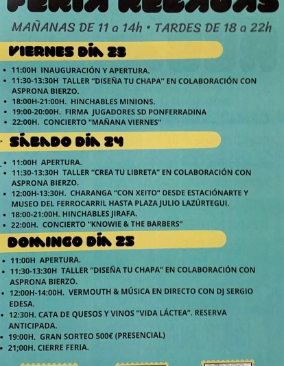 Programación feria de las rebajas