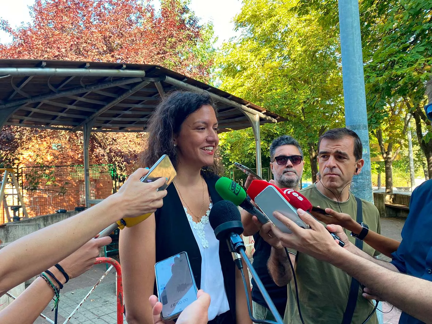 Lidia Coca en la presentación de las obras de la Plaza del Barrio de los Judíos