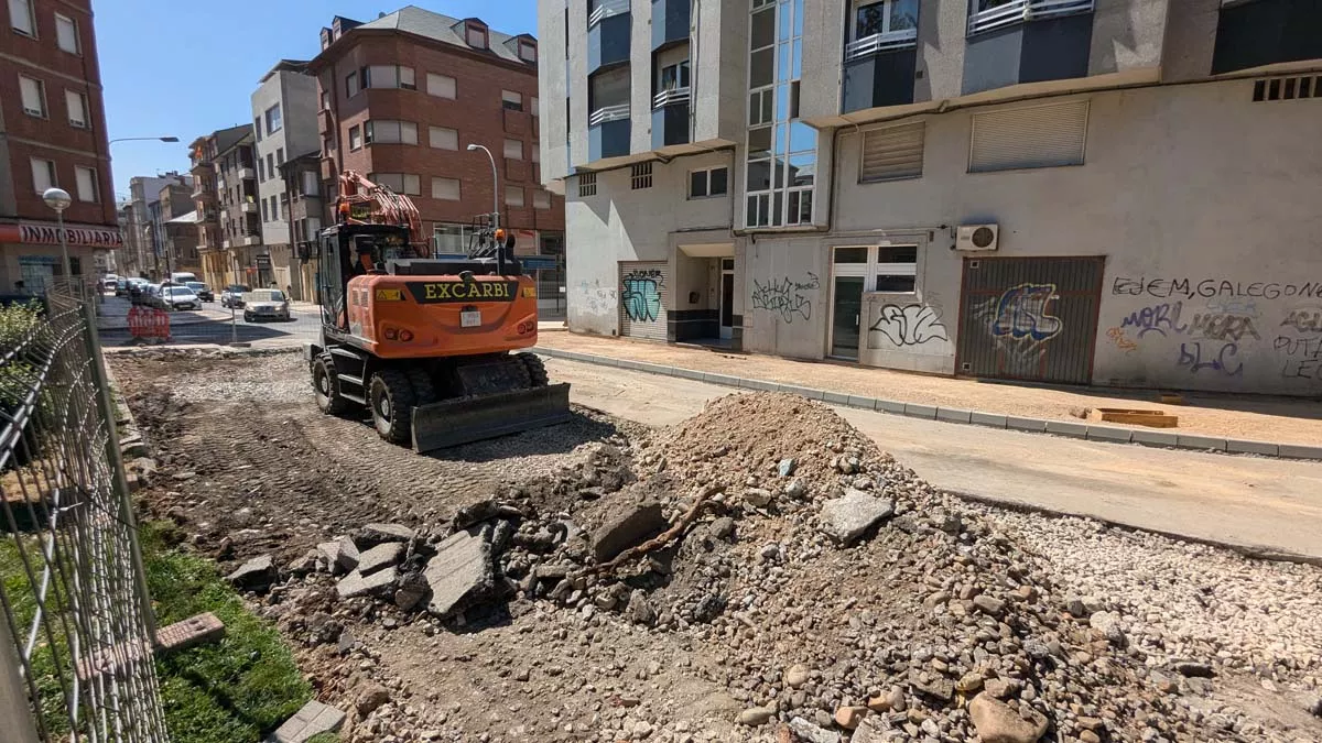 Obras calle Lago la Baña 