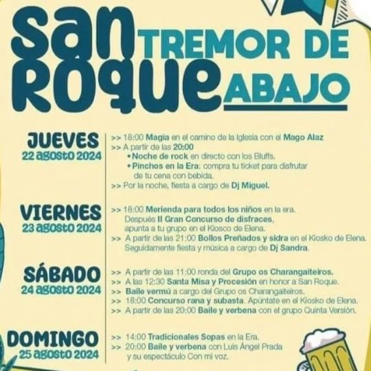 Fiestas en Tremor de Abajo