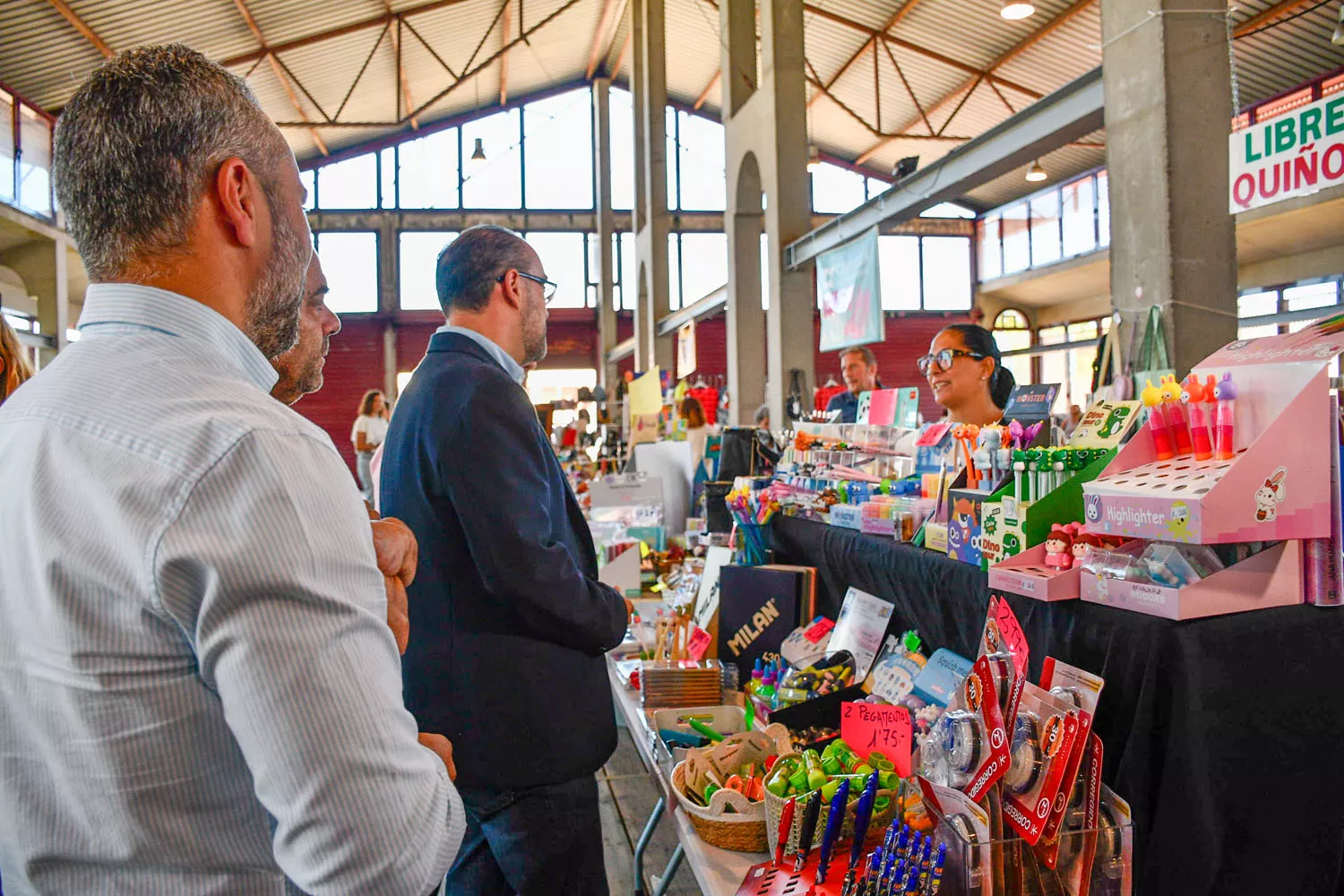 El alcalde de Ponferrada en la Feria de las Rebajas de Ponferrada