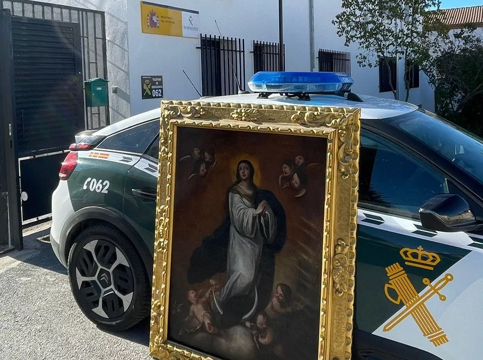 La Guardia Civil de Ávila recupera una obra de arte del siglo XVIII valorada en 15.000 euros y detiene a su presunto autor 1