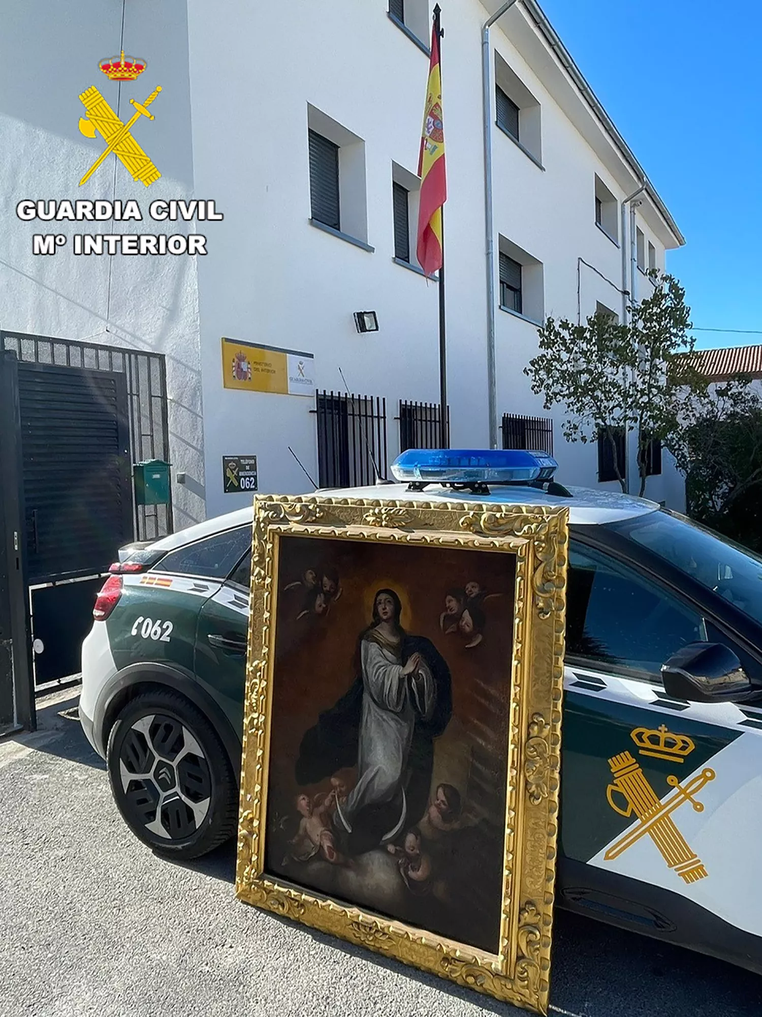 La Guardia Civil de Ávila recupera una obra de arte del siglo XVIII valorada en 15.000 euros y detiene a su presunto autor 12