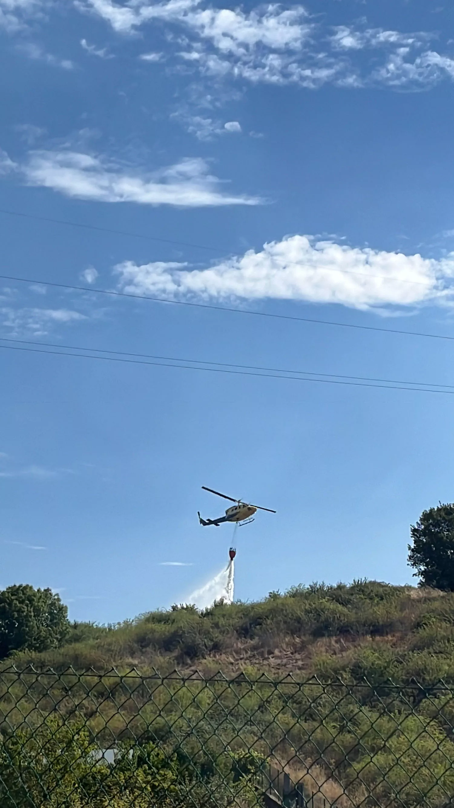 Medios aéreos y terrestres intervienen en un incendio en las inmediaciones de La Corona (Bembibre) 2