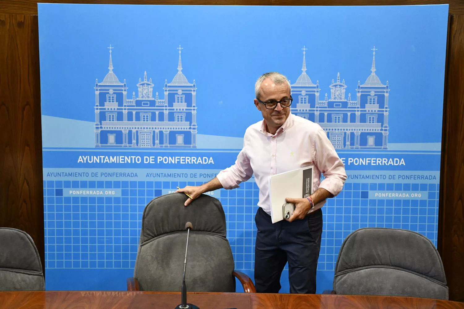 Luis A. Moreno en la rueda de prensa de este miércoles