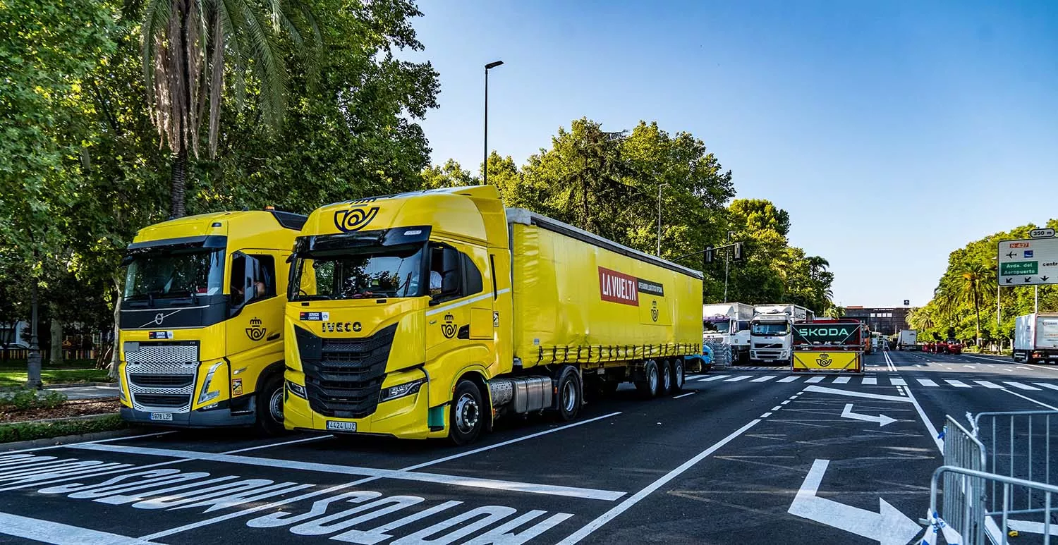 Foto transporte Correos La Vuelta 