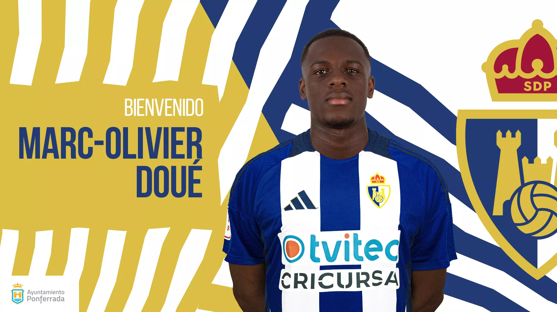 La Ponferradina acelera para incorporar al centrocampista Marc-Olivier Doué