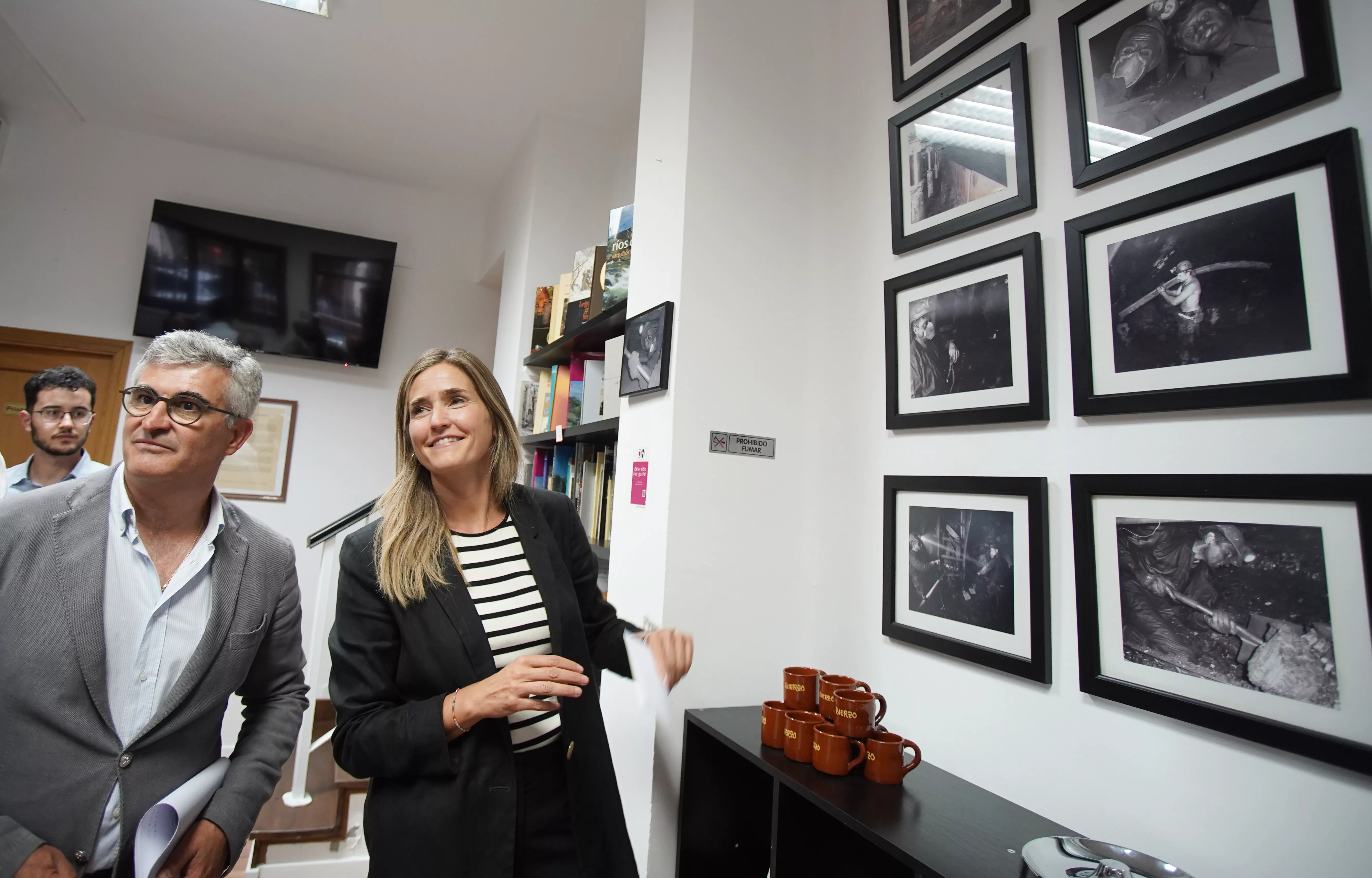 La secretaria de Estado de Estado de Energía, Sara Aagesen, visita la Fundación Cultura Minera de Torre del Bierzo 1