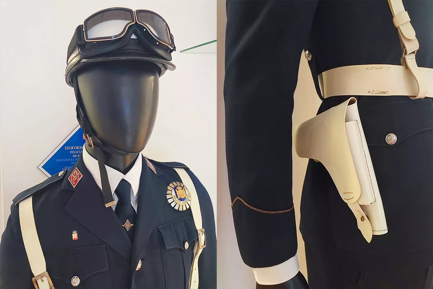 La Policía Municipal de Ponferrada recibe un uniforme reconstruido de los años 70