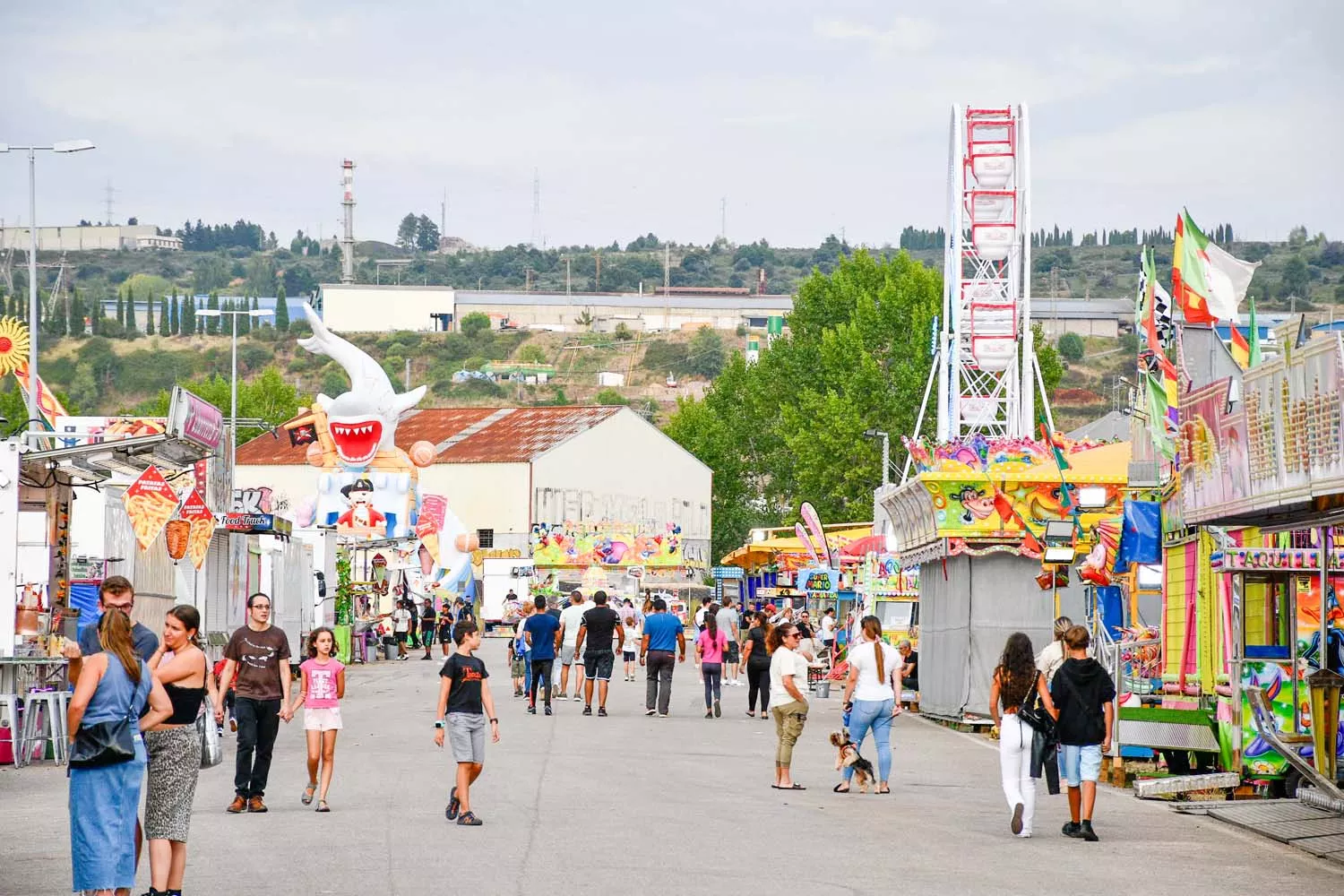 Inauguración del recinto ferial en las fiestas de La Encina de Ponferrada 