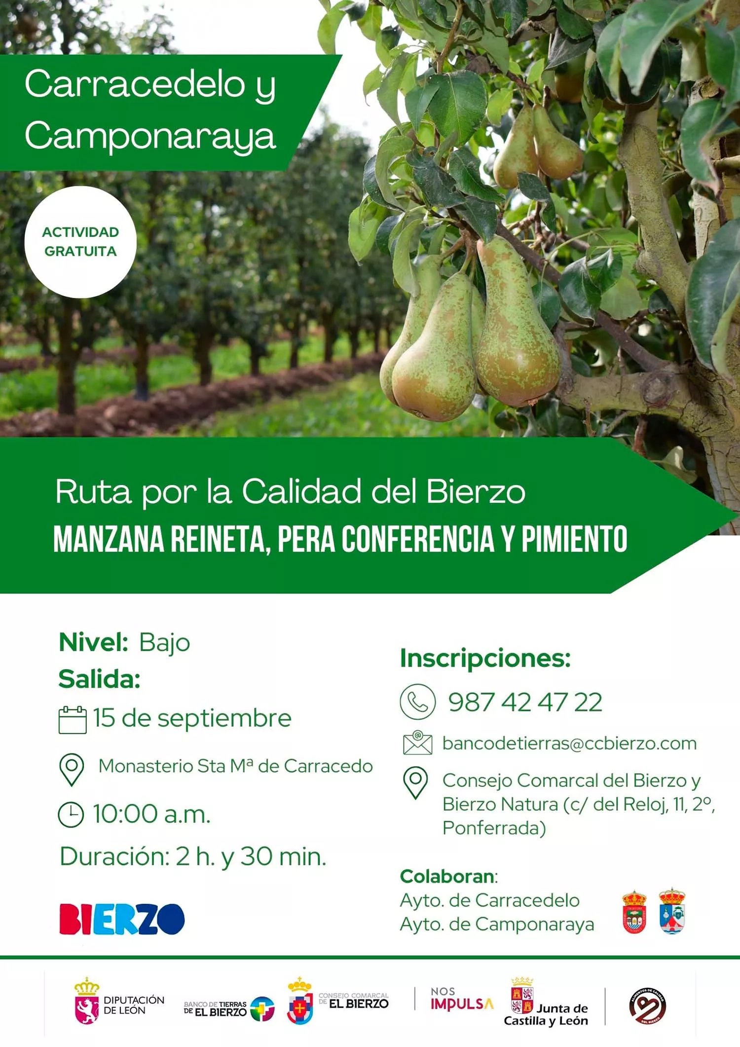 Ruta por la Calidad Manzana Reineta, Pera Conferencia y Pimiento