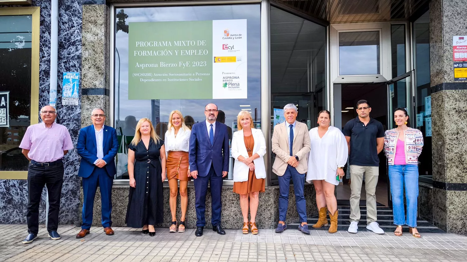 Acto de clausura del primer Programa Mixto de Formación y Empleo de Asprona Bierzo