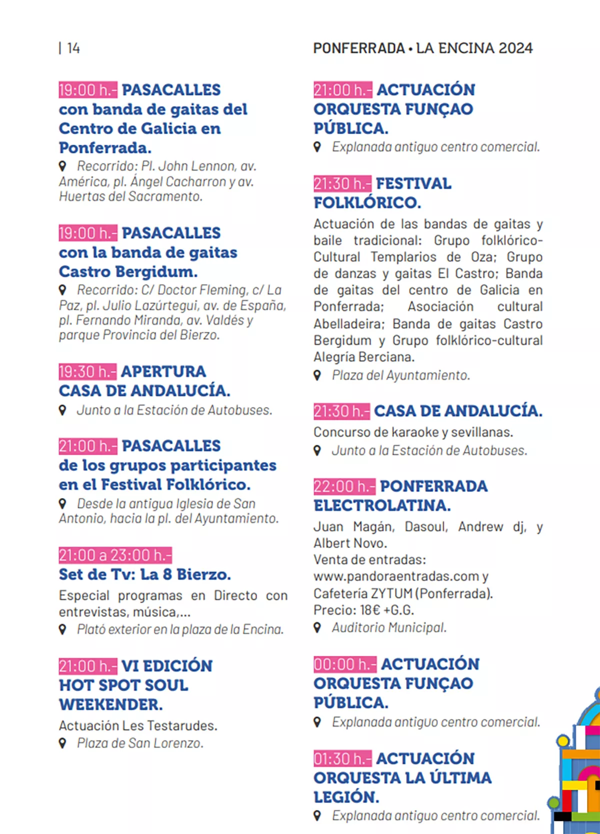 Programa Fiestas de La Encina, viernes 6