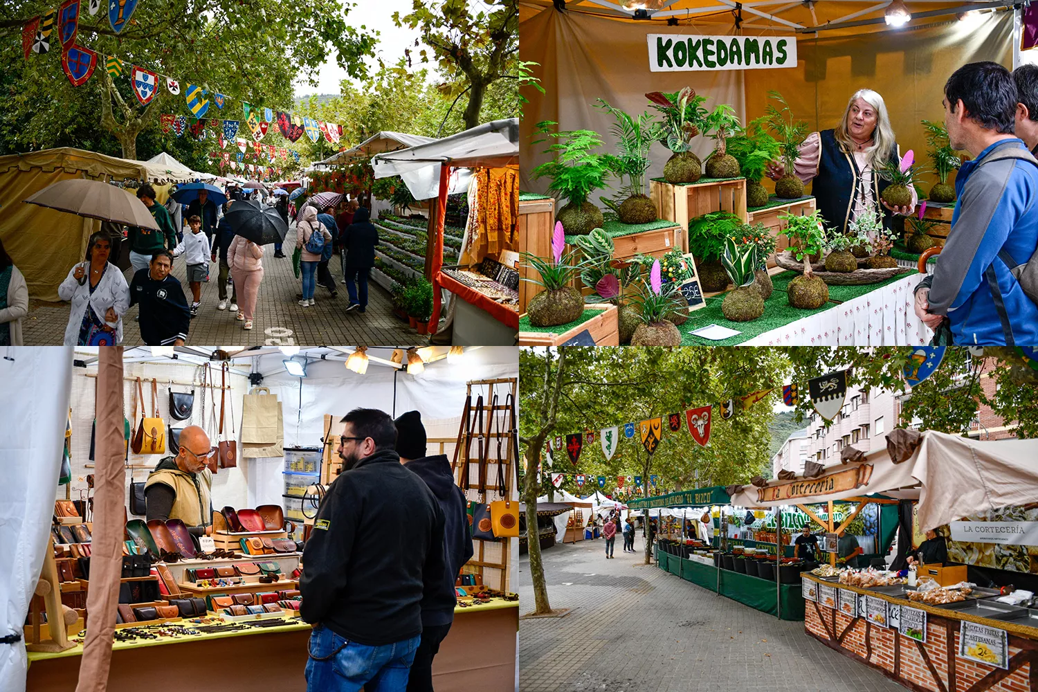 El Mercado Medieval sortea la lluvia y regresa a las Fiestas de La Encina de Ponferrada