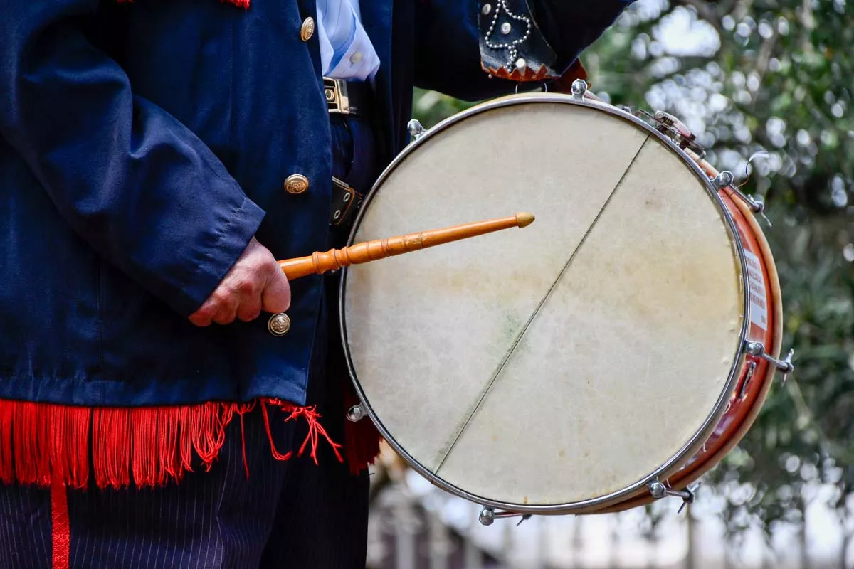 Encuentro de tamboriteros en las Fiestas de la Encina de Ponferrada