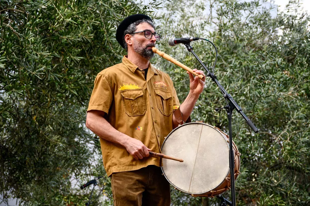 Encuentro de tamboriteros en las Fiestas de la Encina de Ponferrada