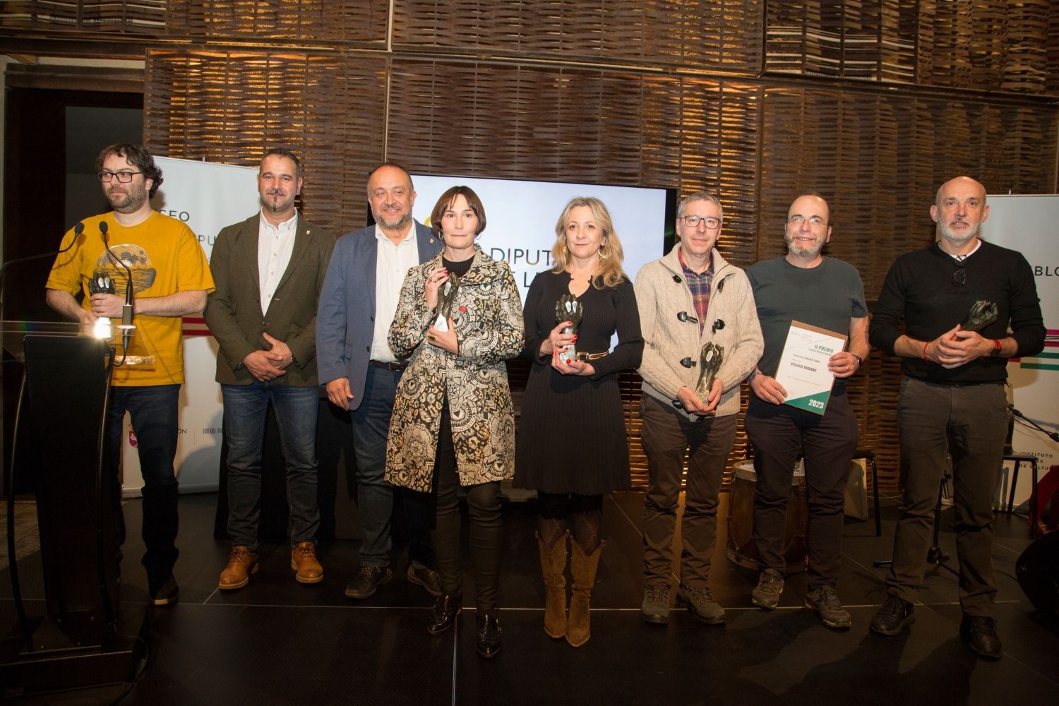 Foto de los galardonados en los Premios Concejo 2023 