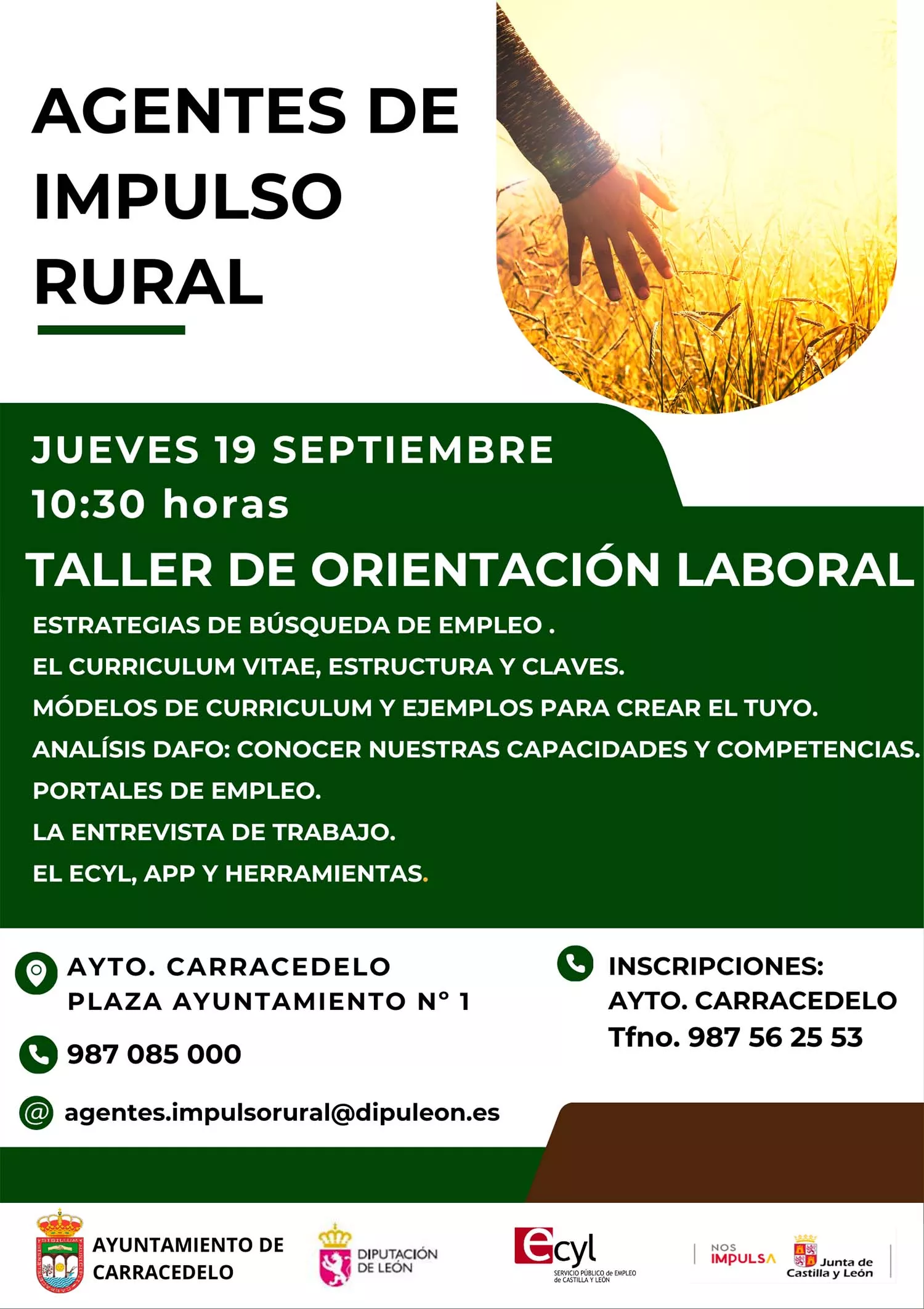 Taller de orientación laboral Ayuntamiento de Carraceedelo