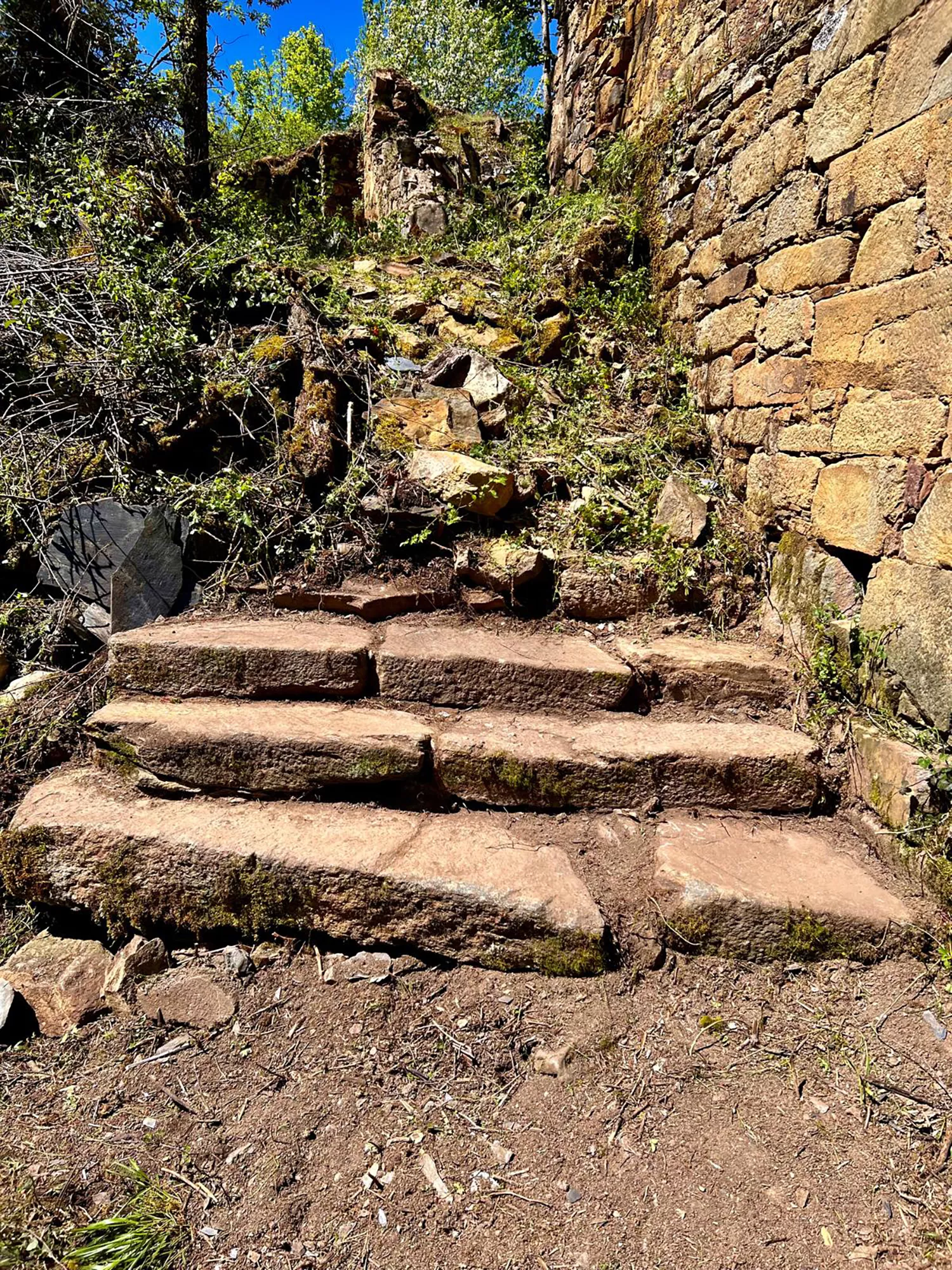 25 voluntarios limpian el desaparecido pueblo de Santibáñez de Montes (Torre del Bierzo)