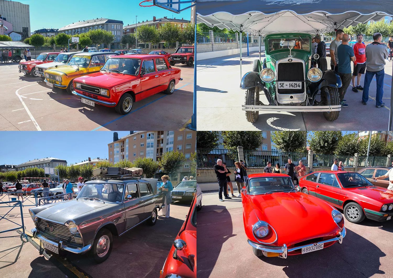 Los coches clásicos toman las calles con 60 participantes y mucha expectación en las Fiestas del Cristo de Bembibre