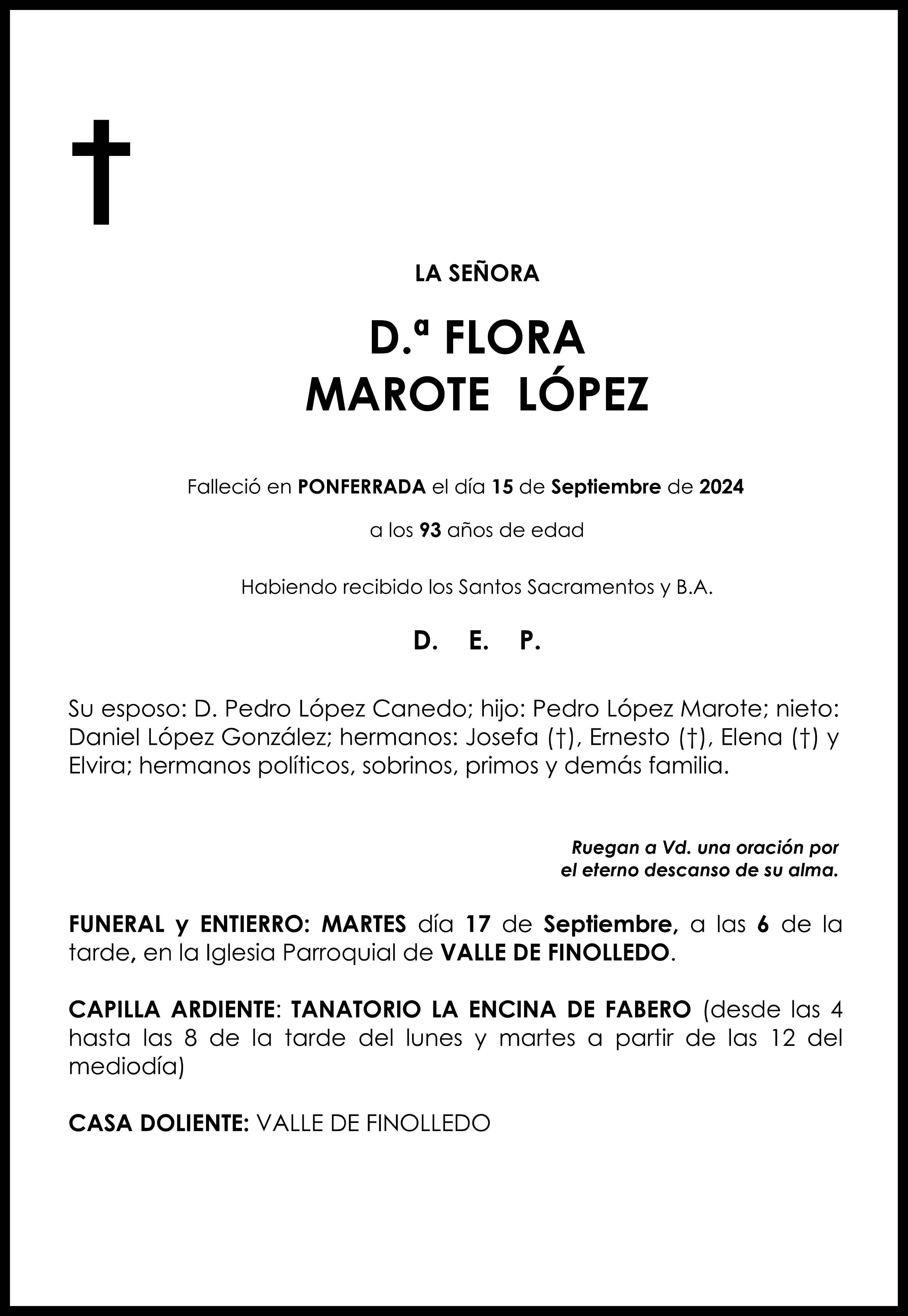 FLORA MAROTE LOPEZ