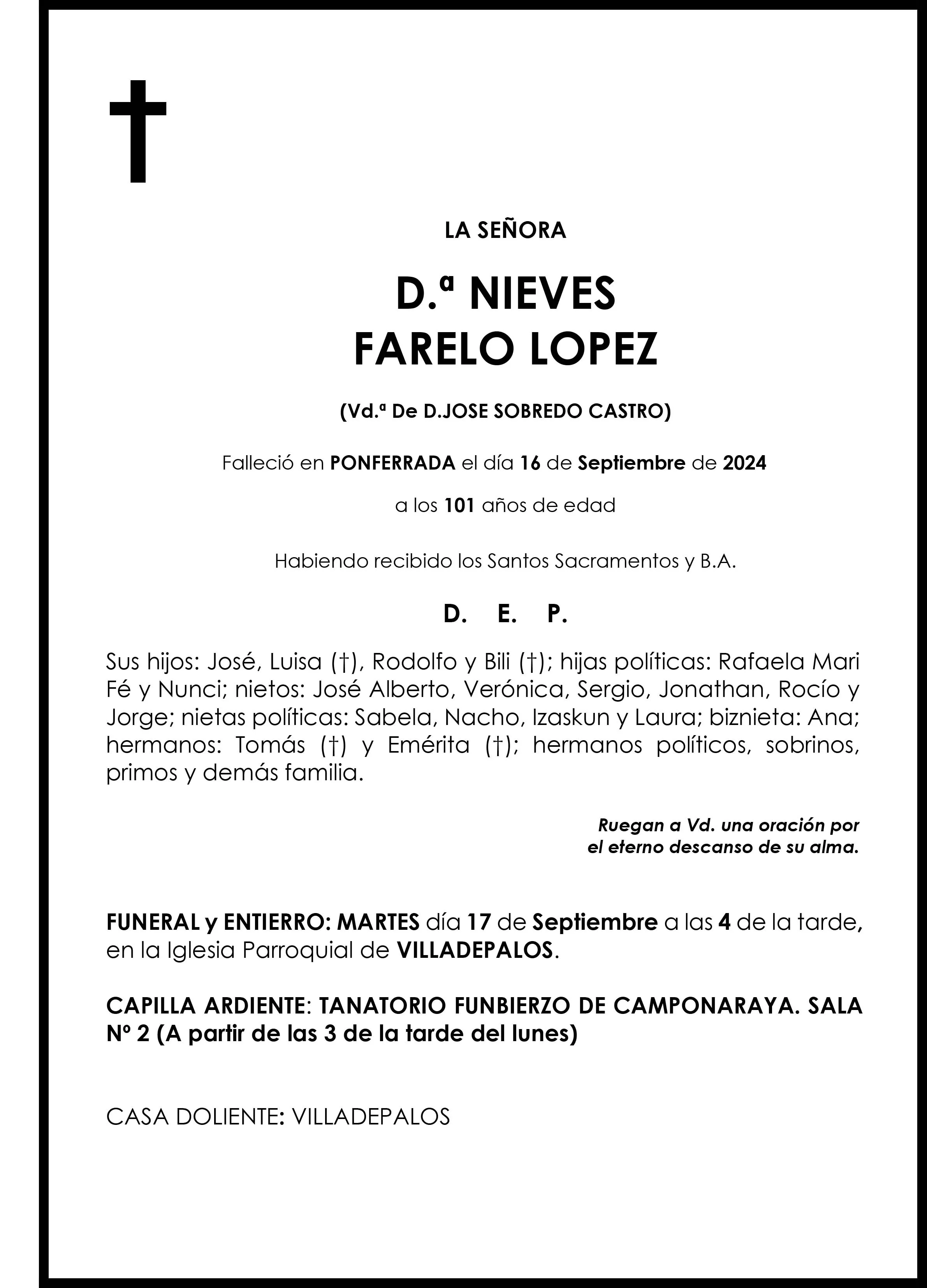 NIEVES FARELO LOPEZ