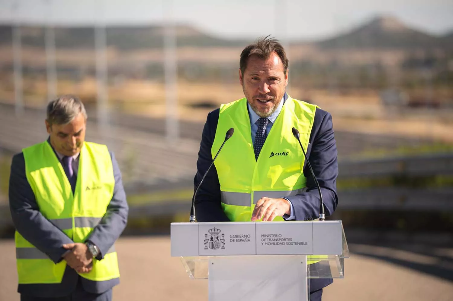 Leticia Pérez, ICAL. El ministro de Transportes y Movilidad Sostenible, Óscar Puente, visita las obras de la nueva estación intermodal de Valladolid para impulsar el tráfico ferroviario de mercancías 1