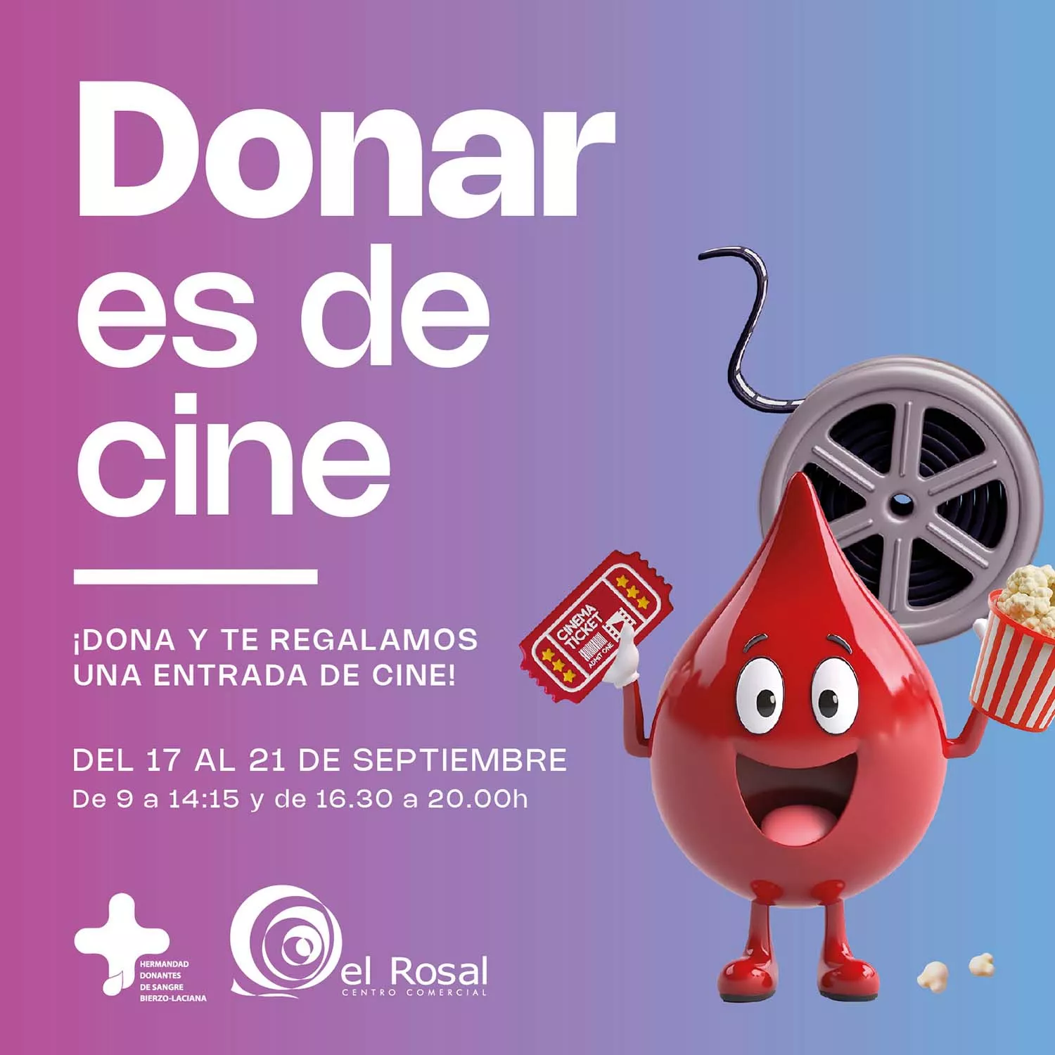 Donar es de cine en El Rosal de Ponferrada